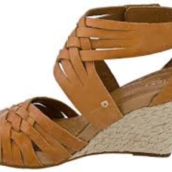 Indigo Tan Leather Wedge Sandal - Picture 5 of 5